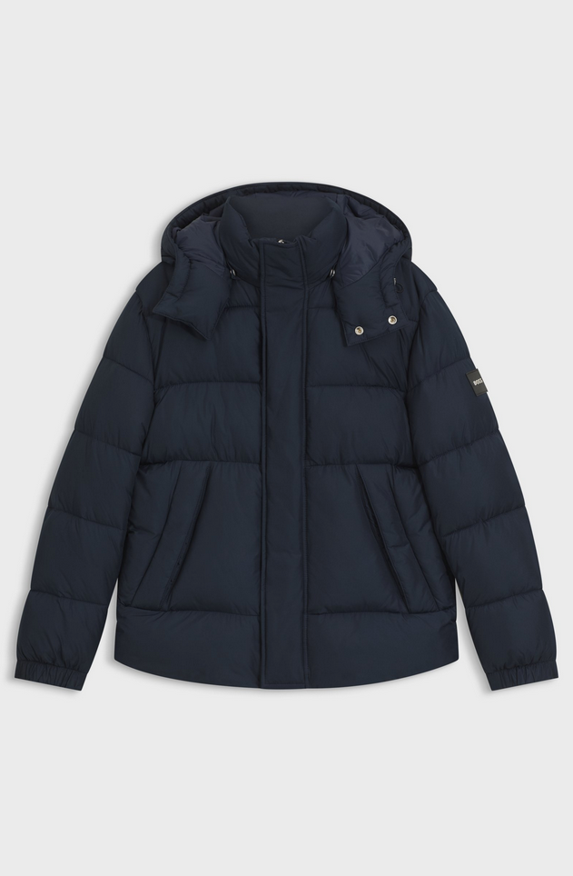 Jakke - Water-Repellent Jacket Logo Badge Dark Blue