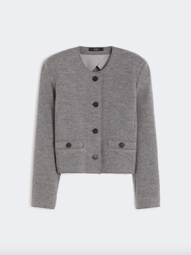 Jakke - Savona Boiled wool jersey jacket Medium grey