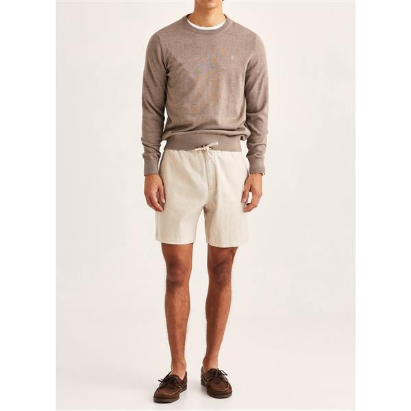Shorts - Fenix Linen Shorts Off White Beige