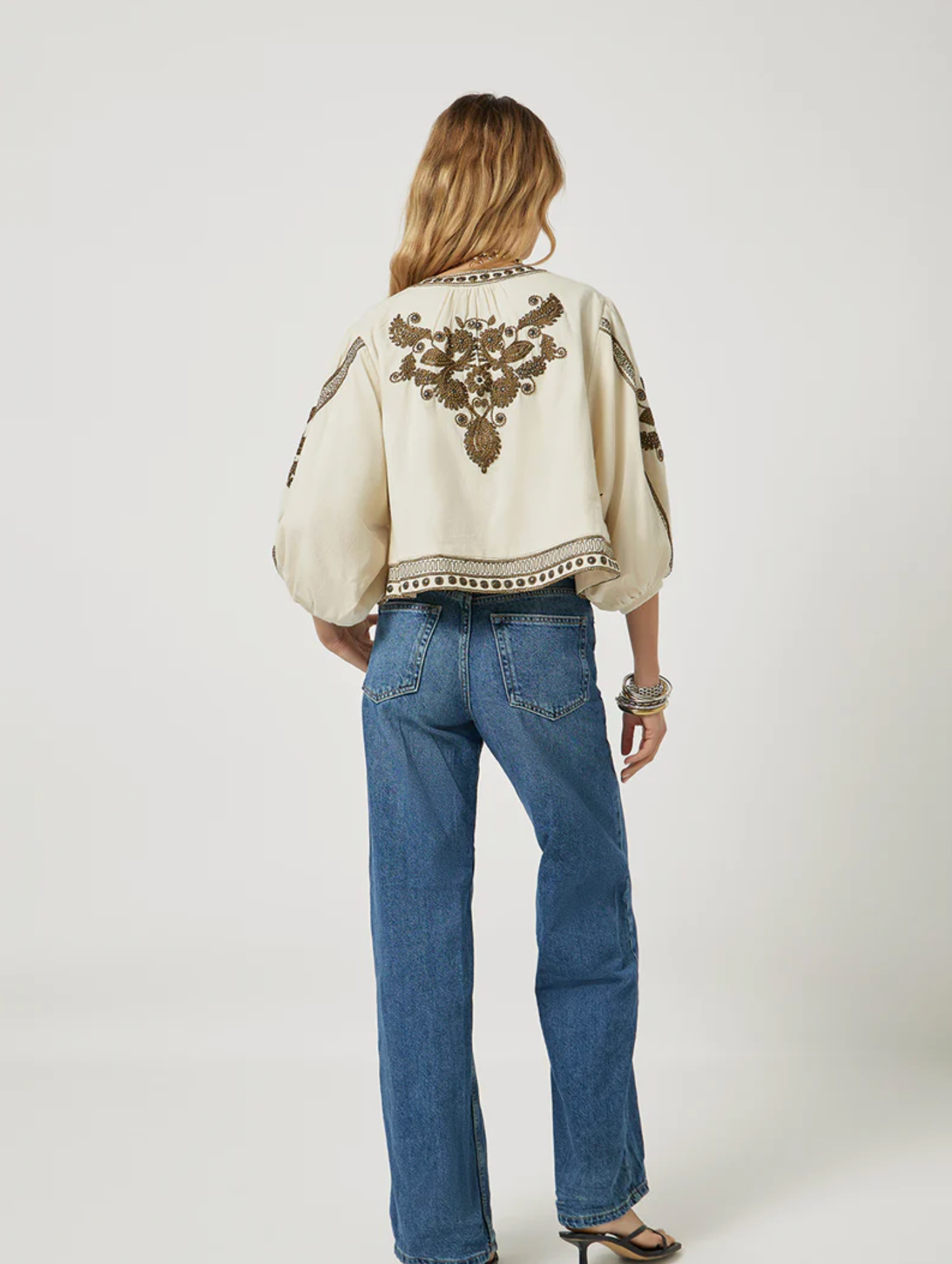 Jakke - Maris Jacket Vanilla With Olive Green