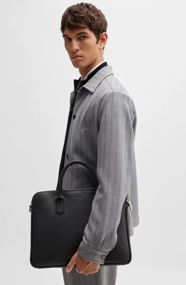 PC-Veske - New Crosstown Slimline Document Case Italian Leather Black