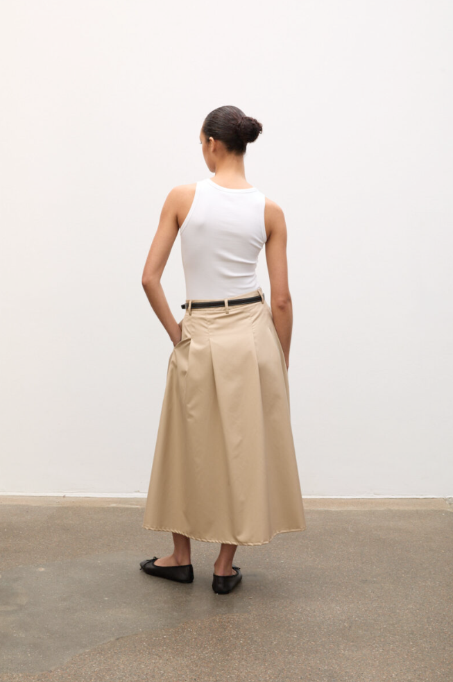 Singlet - Ella Rib Top White