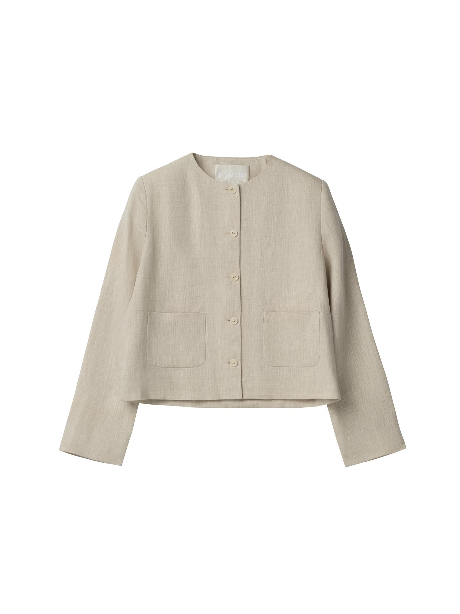 Linjakke - Linen Monaco Jacket Natural Linen