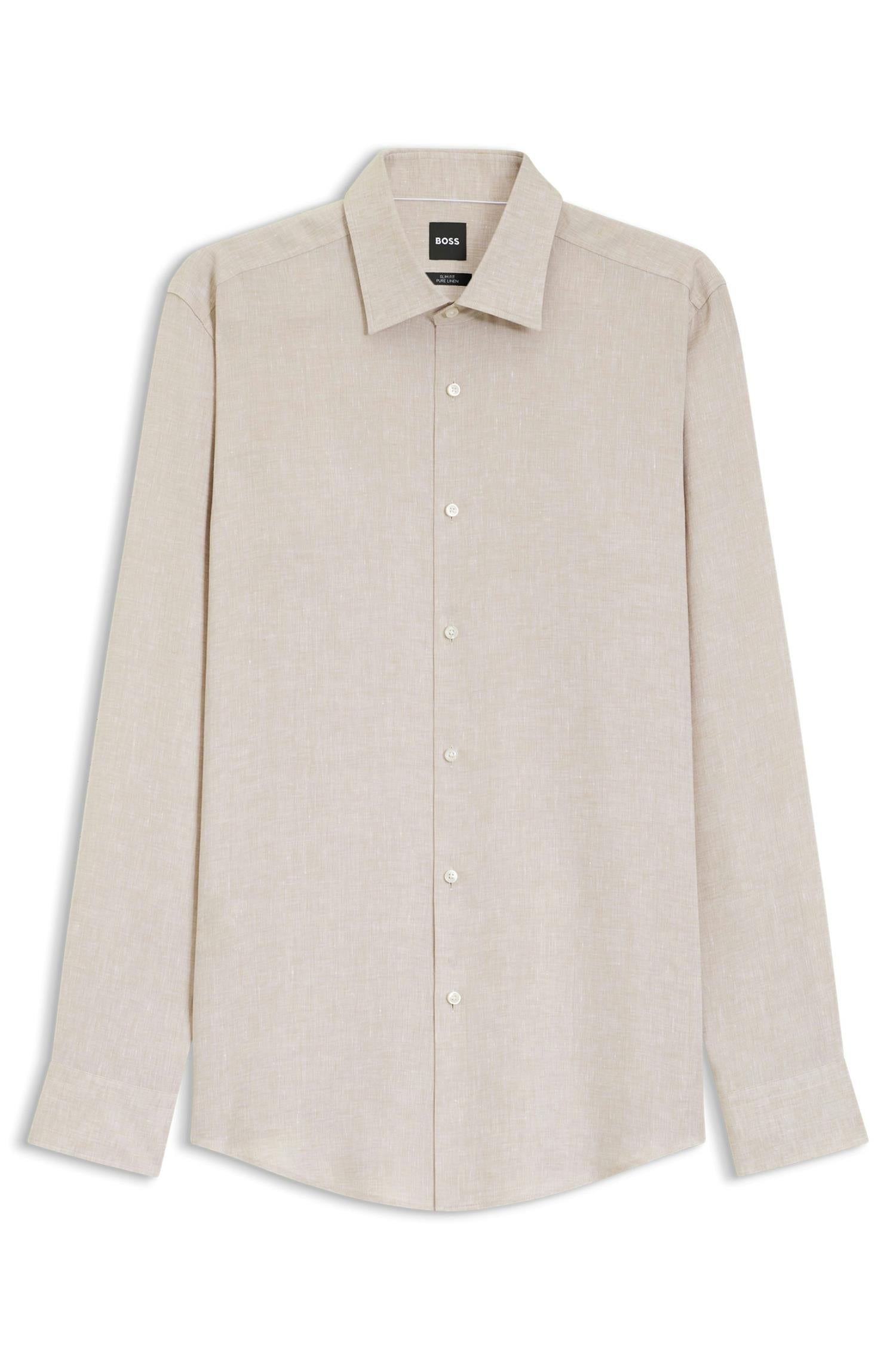 Linskjorte - Hank Open Beige