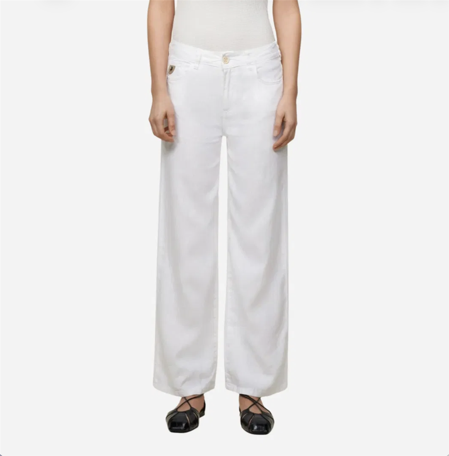 Linbukse - Culotte Linen Summer White