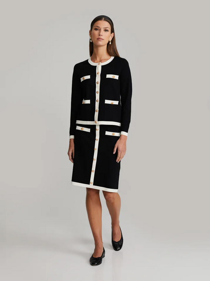 Cardigan - Charlott Cardigan Black & White