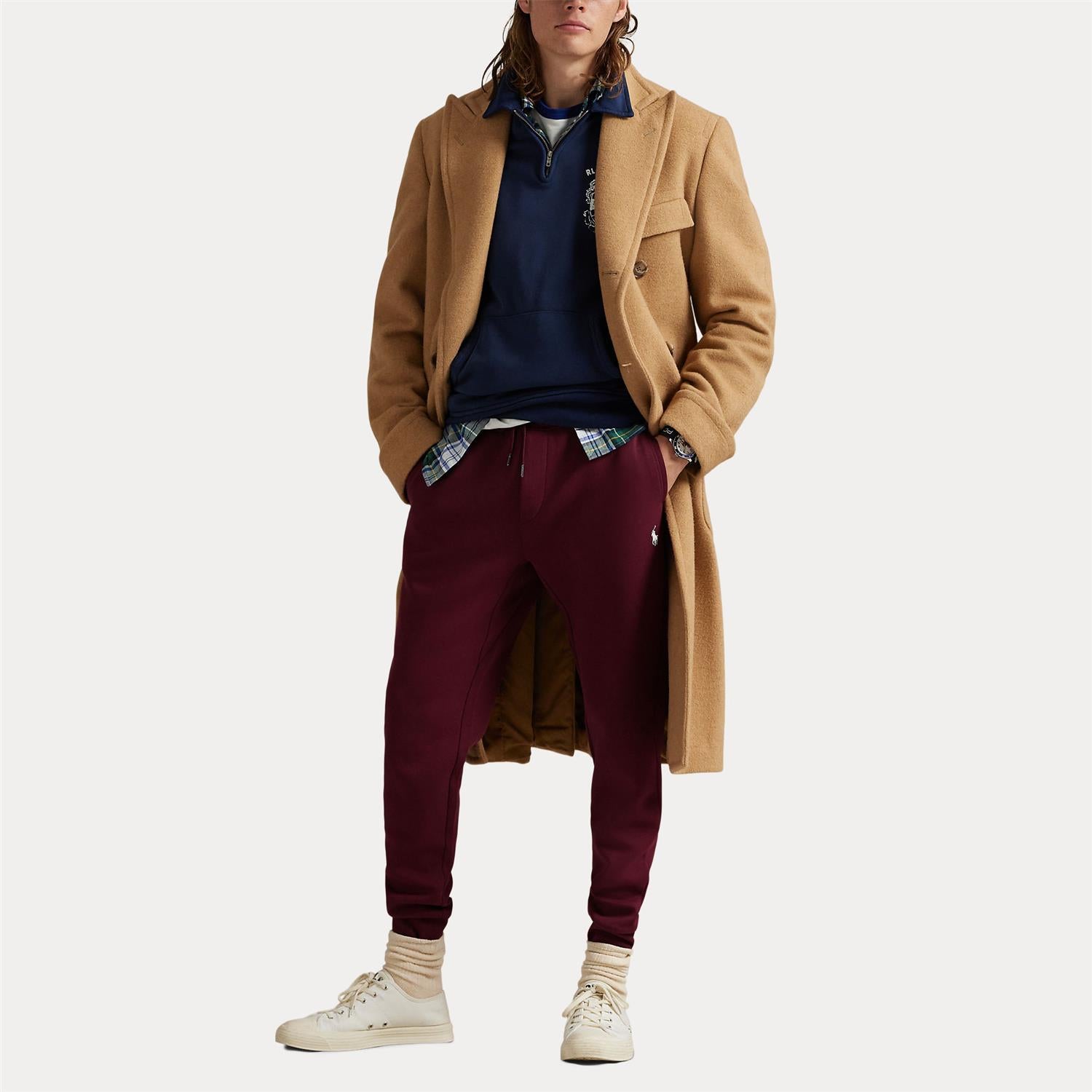 Joggebukse - Double-Knit Jogger Pant Classic Wine