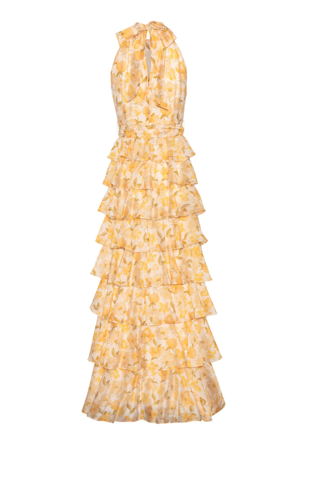 Kjole - Angel Maxi Halterneck Sunlit