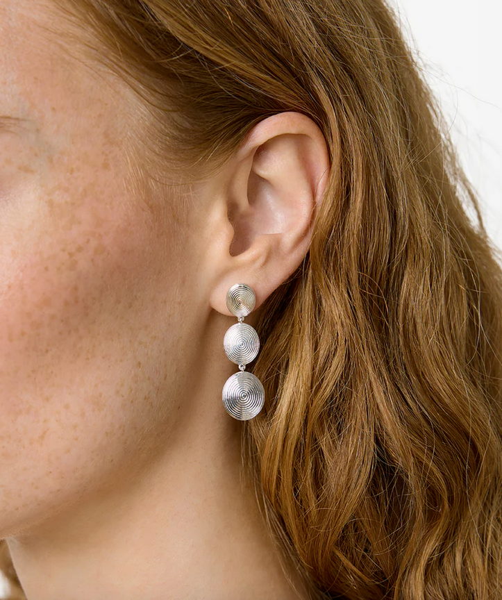 Øredobber - The Ruby Earrings Silver