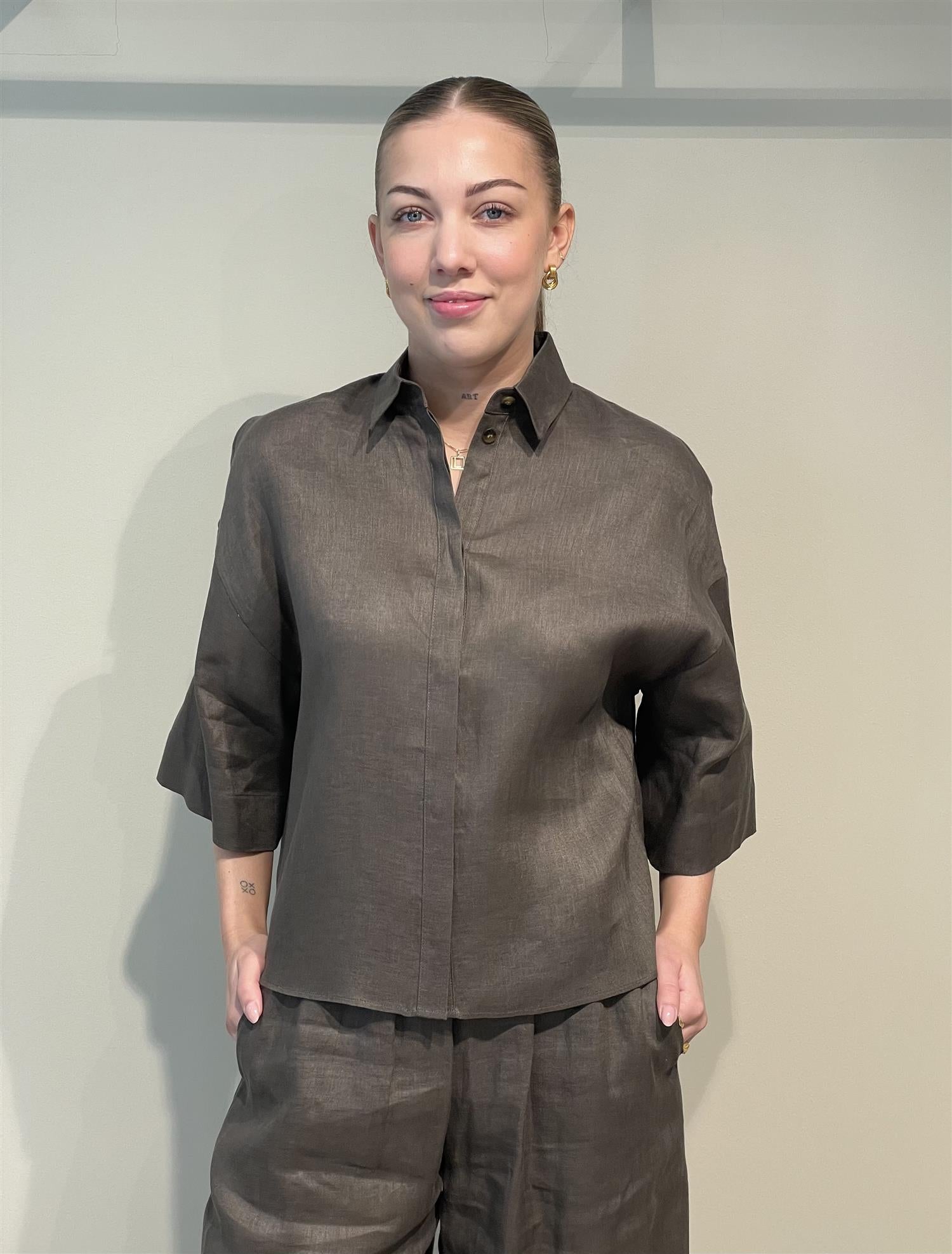 Bluse - Mirano Shirt Dark Green