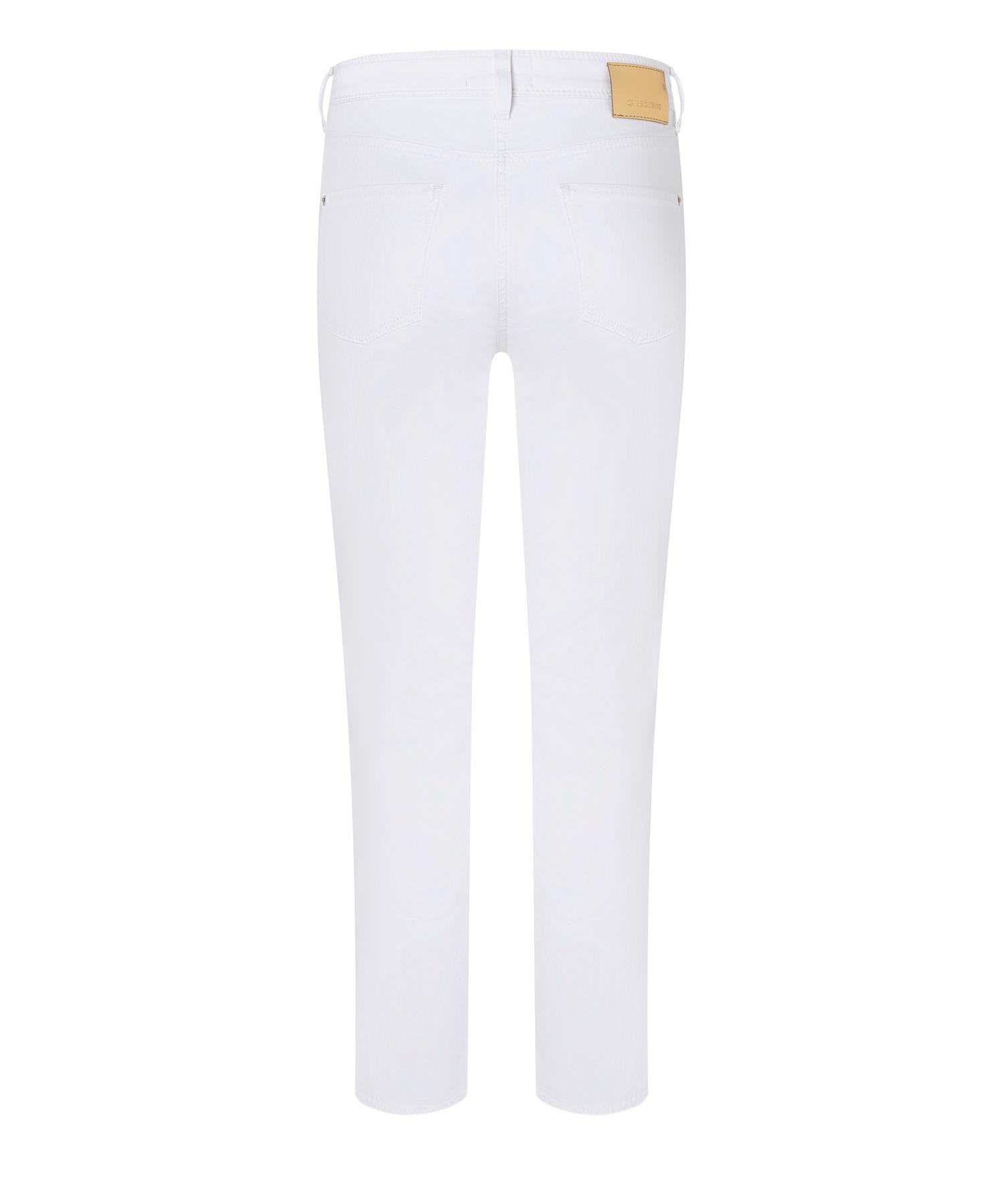 Jeans- Piper Short Sofwashed Fringed White Denim