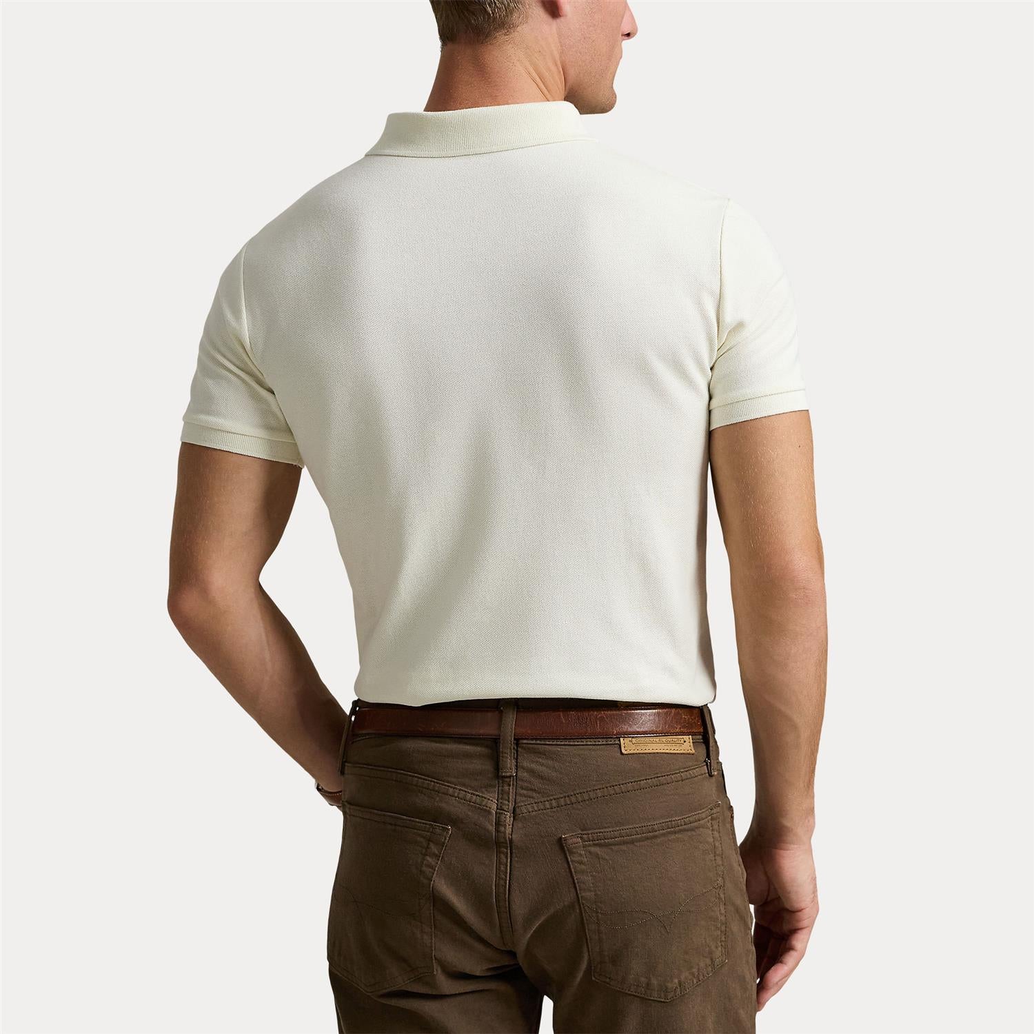 Pique - The Iconic Mesh Polo Shirt Parchment Cream