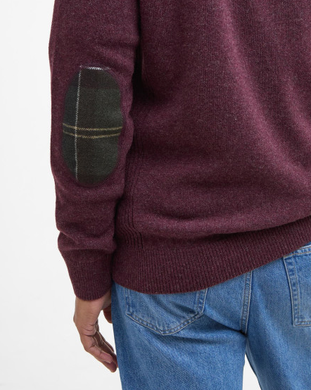 Genser - Holden Half Zip Knitted Jumper Ruby Marl