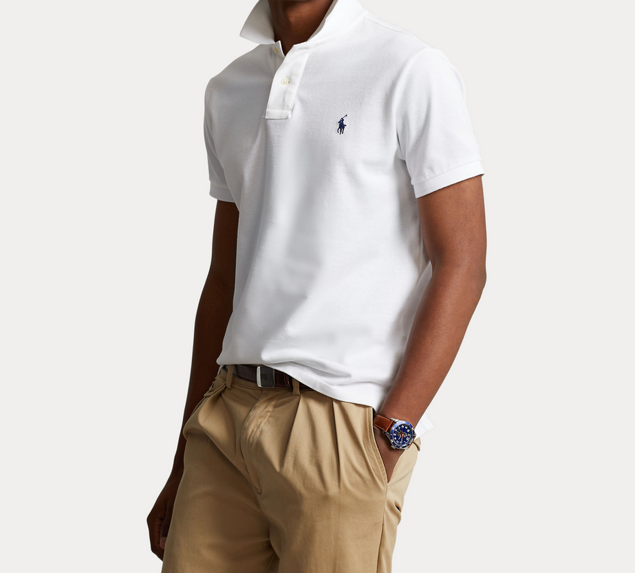 T skjorte - The Iconic Mesh Polo Shirt White