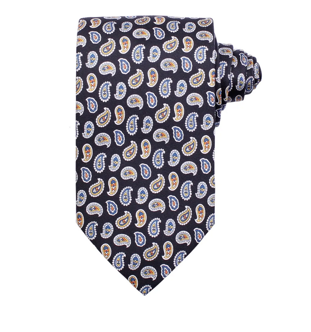 Slips - Classic Tie Paisley Twill 999 Black