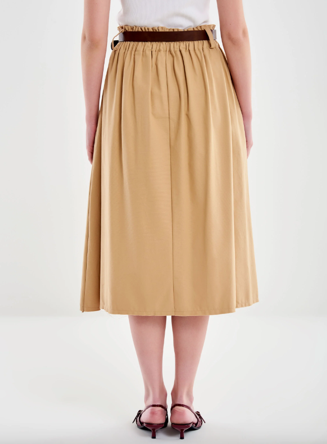 Skjørt - Gonna Midi Skirt Beige