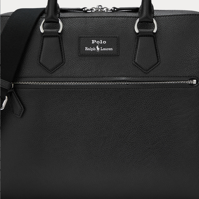 PC veske - Pebble Leather Commuter Bag Black