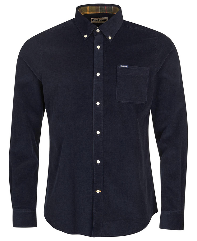 Skjorte - Ramsey Tailored Cord Shirt Navy