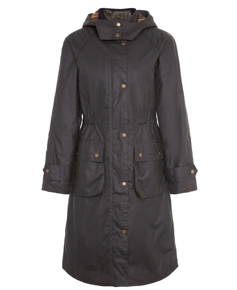 Oilskin Jakke - Long Cannich Wax Jacket Olive