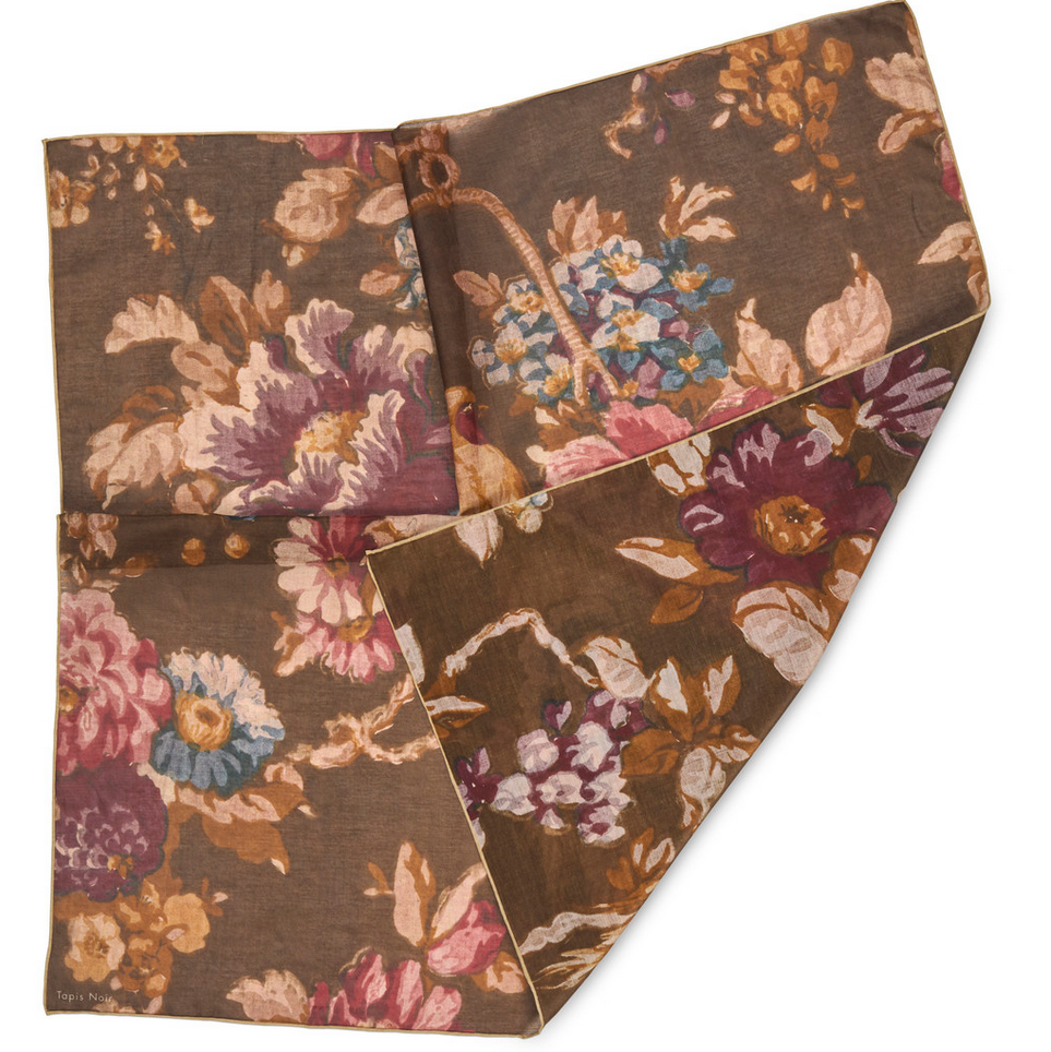 Skjerf - Light Daisy Scarf Dark Olive