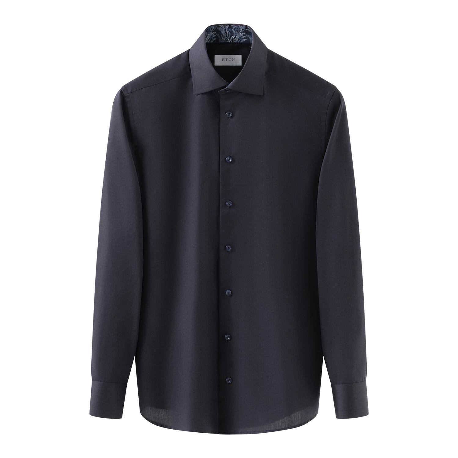 Skjorte - Signature Twill Contemporary Fit Shirt Dark Blue Floral