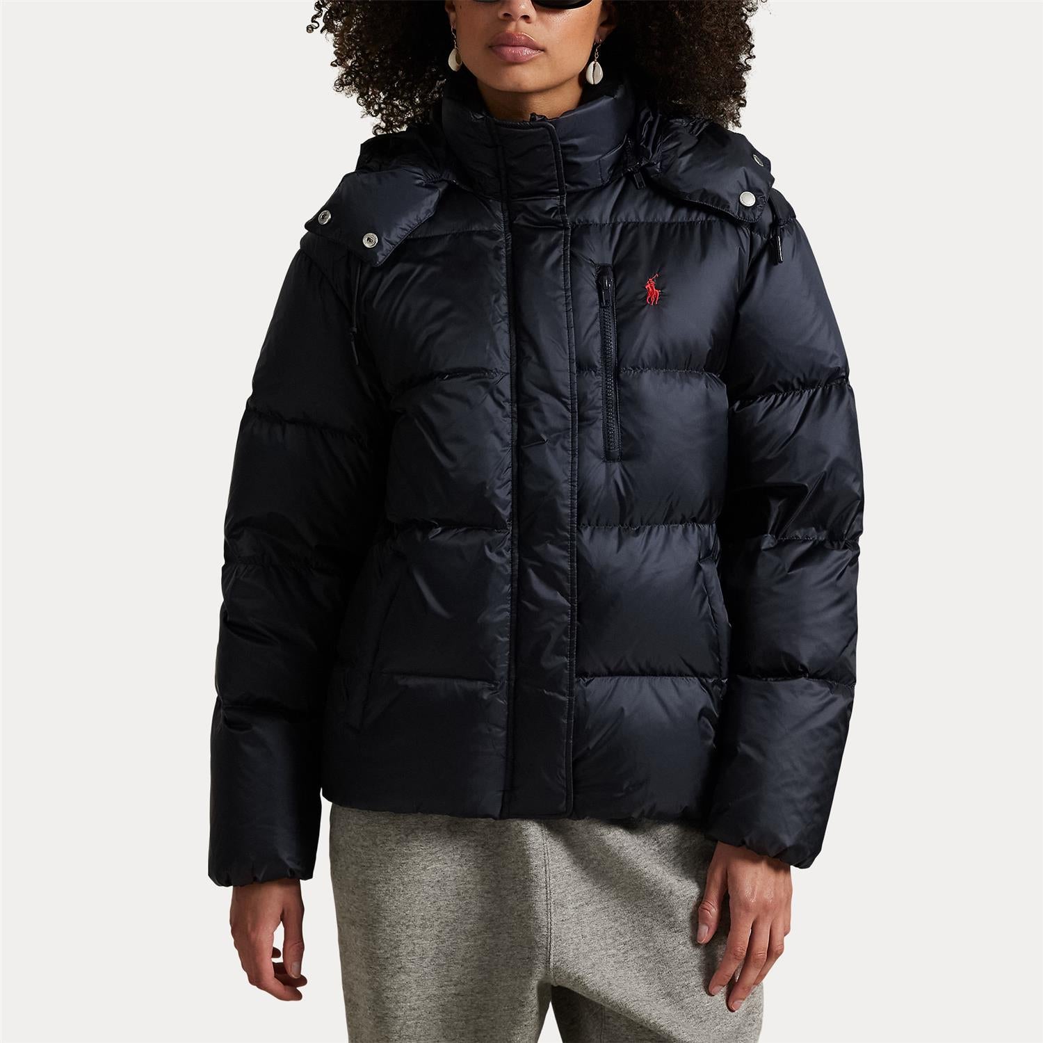 Ytterjakke - Water-Repellent Quilted Down Jacket RL Navy