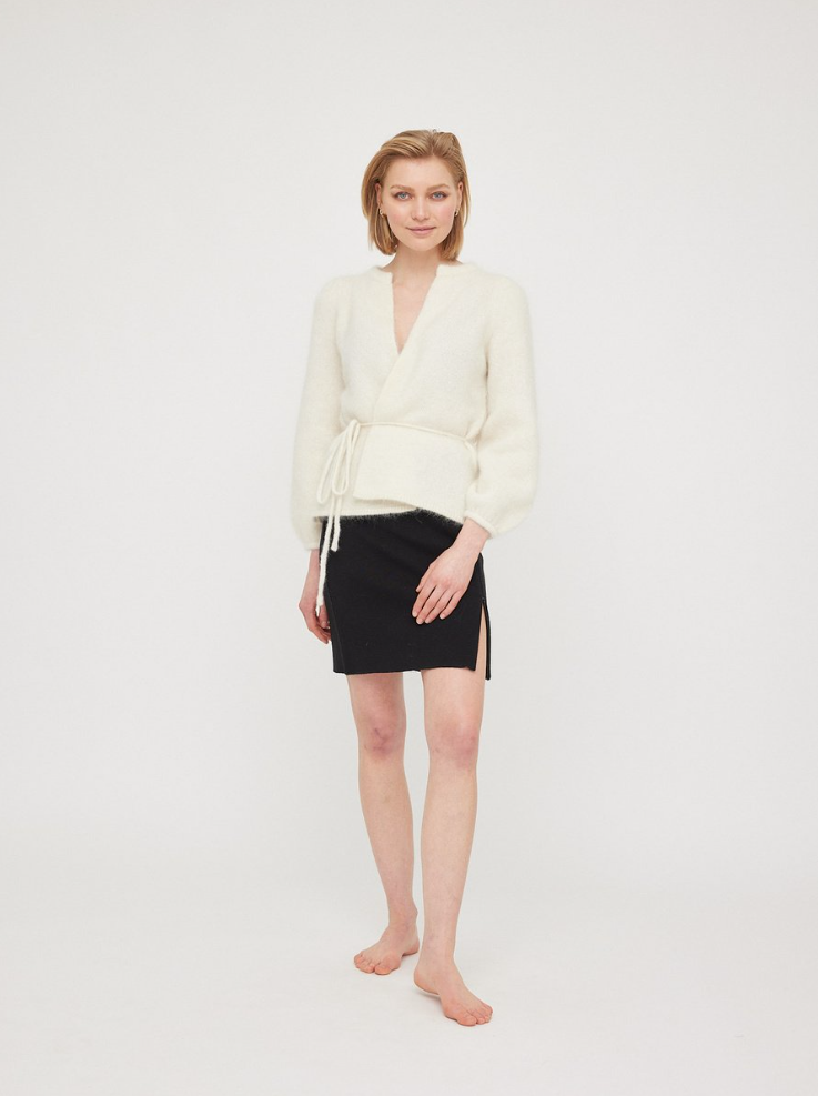Cardigan - Fredrikke Chunky Cardigan Bright white