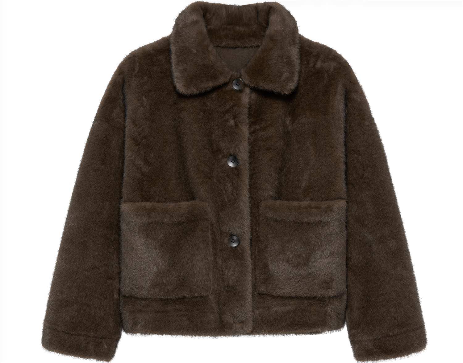 Jakke - Faje Faux Mink Choco