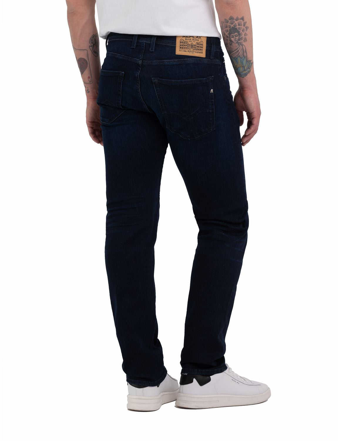 Jeans - Grover Straight Fit Jeans Mid Blue