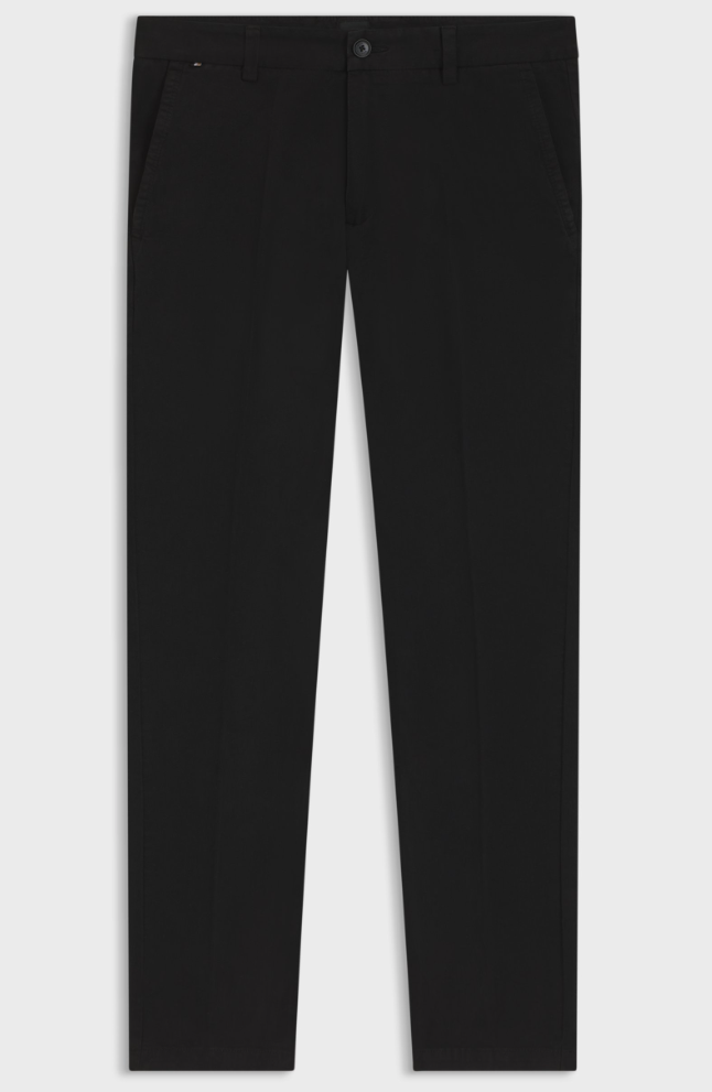 Bukse - Kaiton Slim-Fit Trousers In Stretch-Cotton Twill Black
