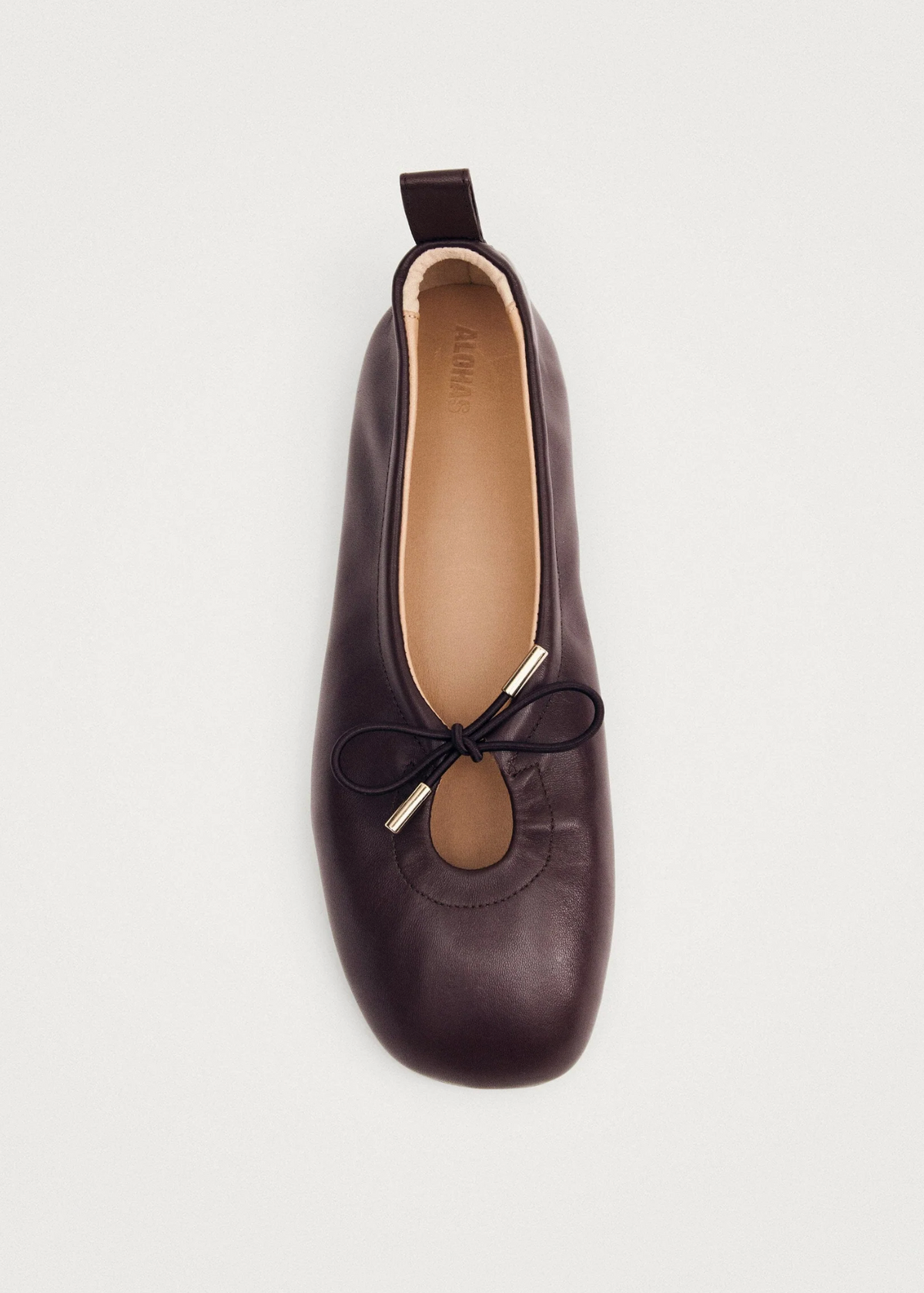 Ballerinasko - Rosalind Brown Leather Ballet Flats