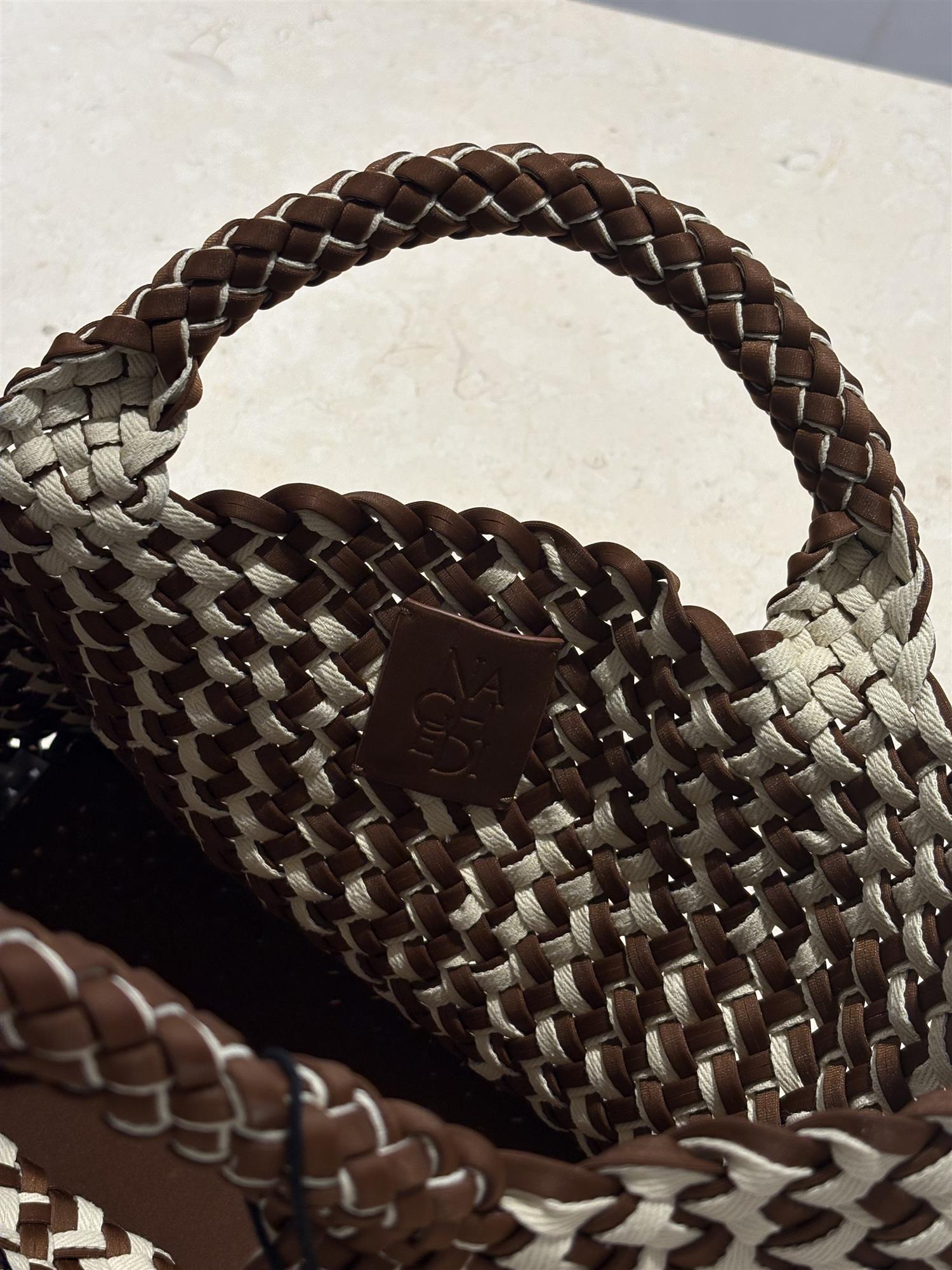 Veske - St Barths Medium Tote Double Weave Carmel