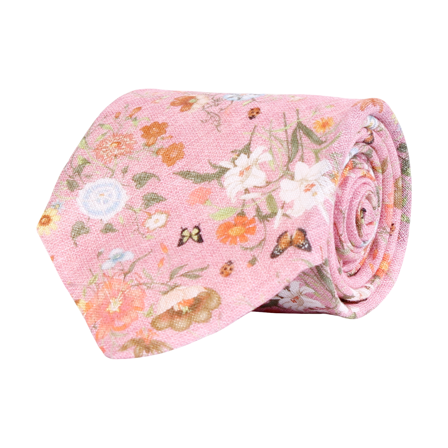 Slips - Classic Tie Flower Mélange 301 Pink