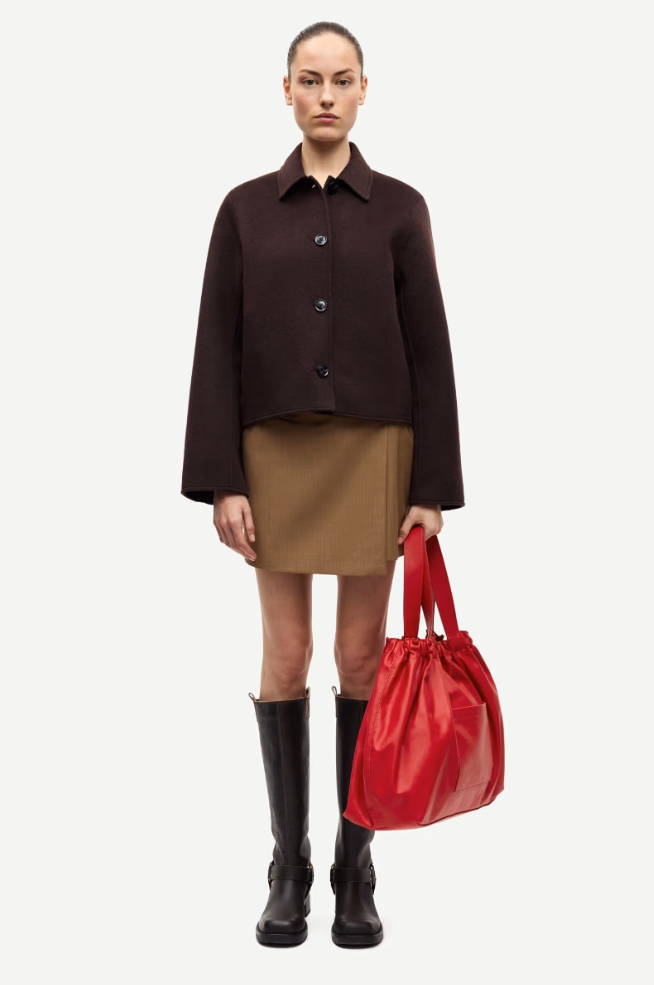 Jakke - Saholly Jacket Black Coffee