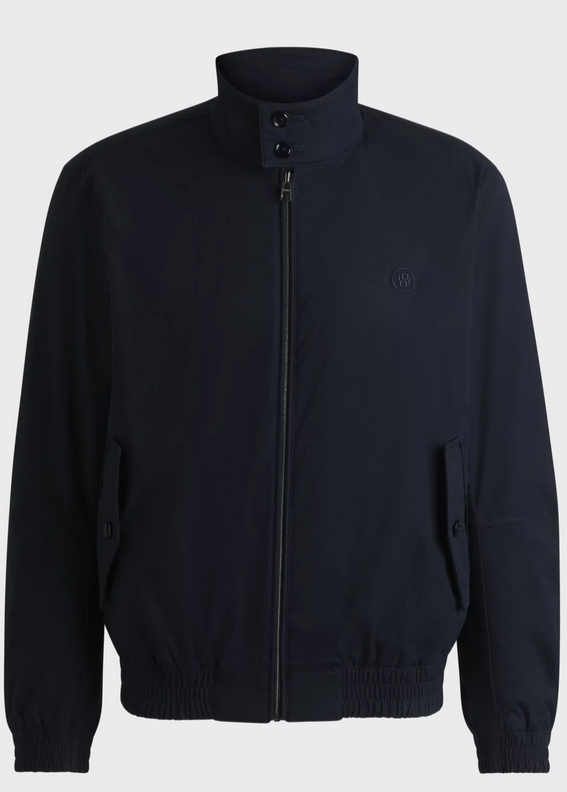 Ytterjakke - Coiner Cotton-Blend Jacket Double B Monogram Dark Blue