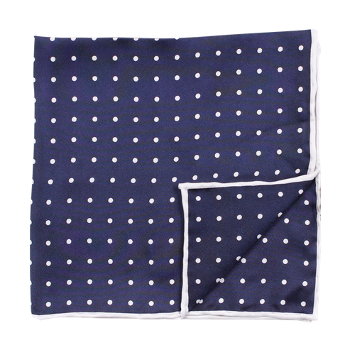 Tørkle - Pocket Square Dot Twill Navy