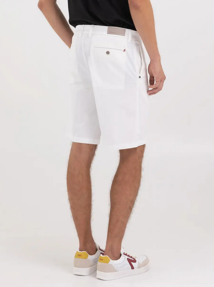 Shorts - Chino Shorts Stretch Gabardine White