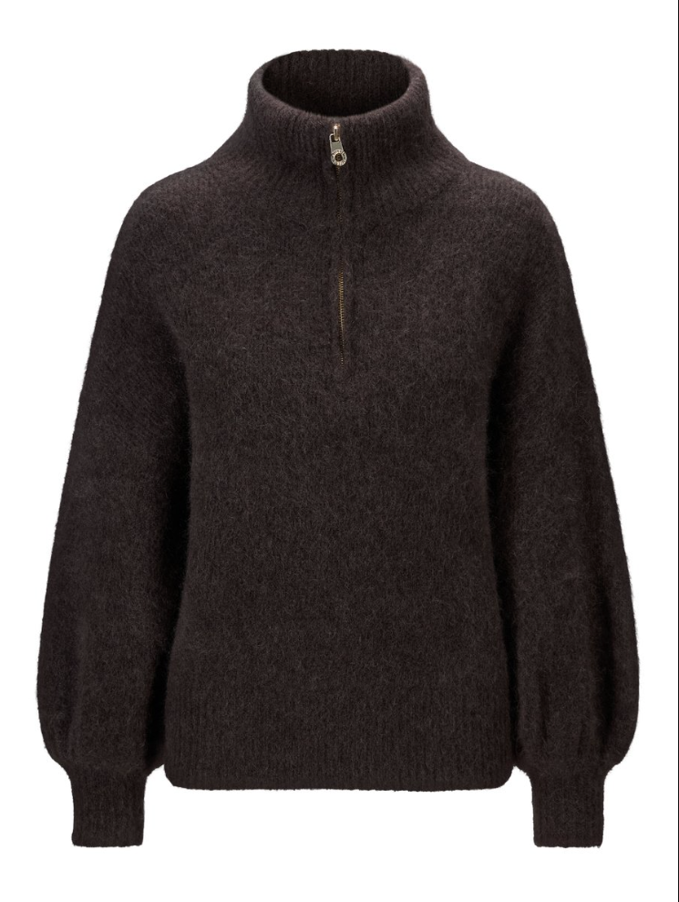 Cardigan - Li Chunky Sweater Dark Brown