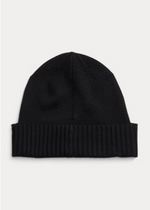 Lue - Signature Pony Wool Beanie Black