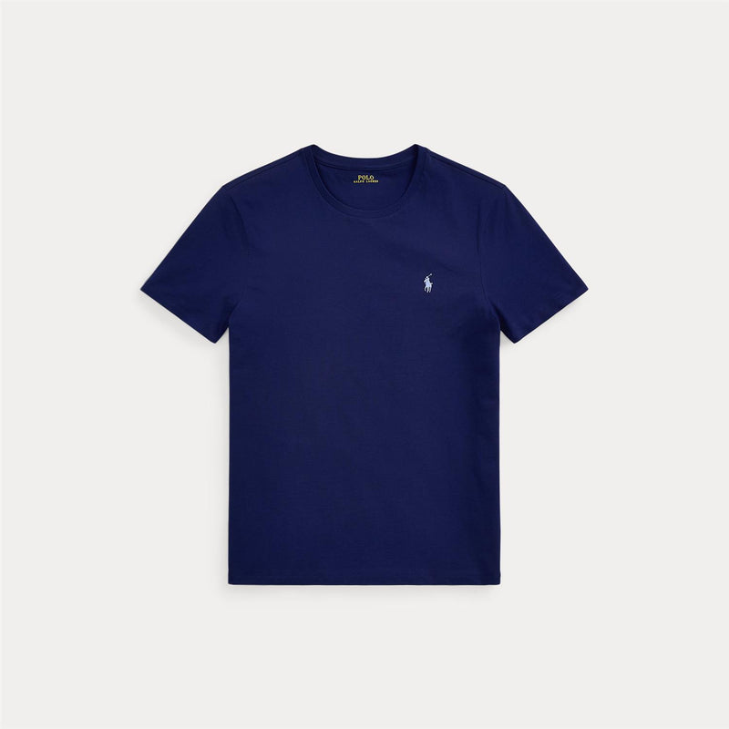 T-Skjorte - Custom Slim Fit Crewneck T-Shirt Light Navy