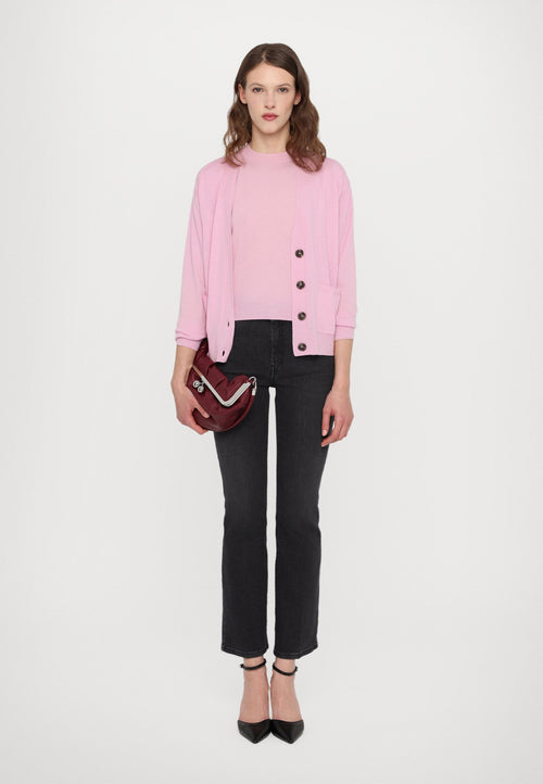 Twin Set - Decano Wool Cashmere Twin Set Pink