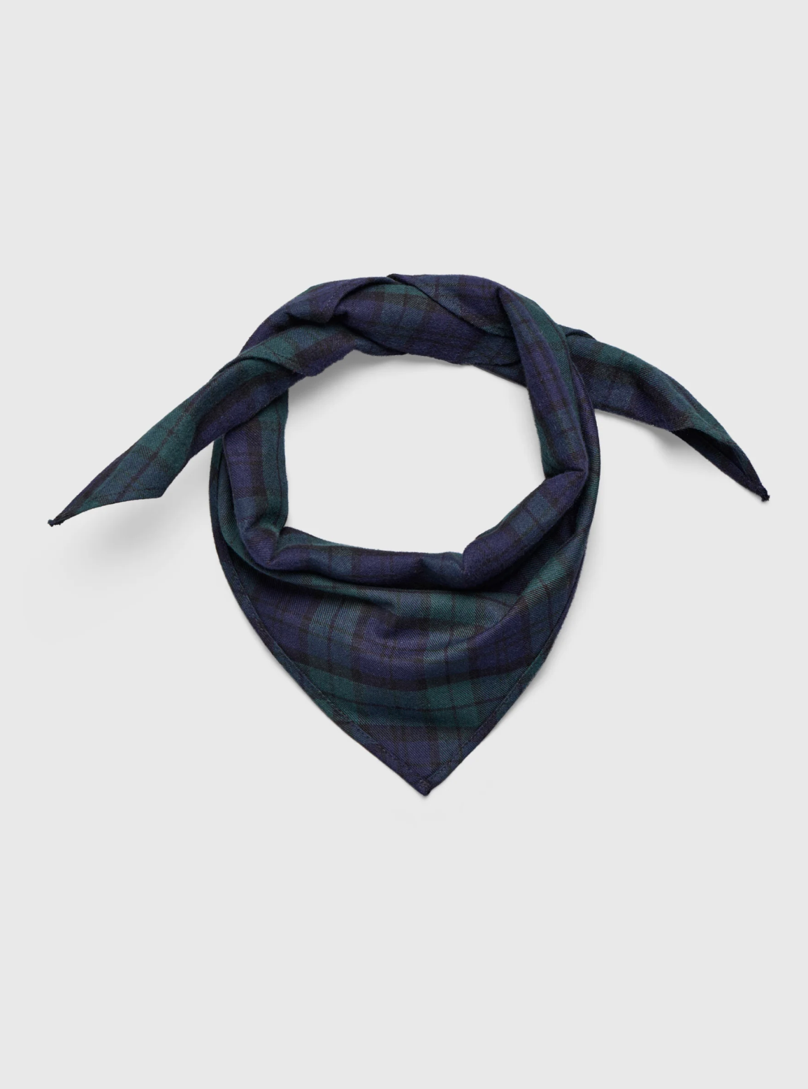 Skjerf - Flannel Poet Scarf Green Navy Check