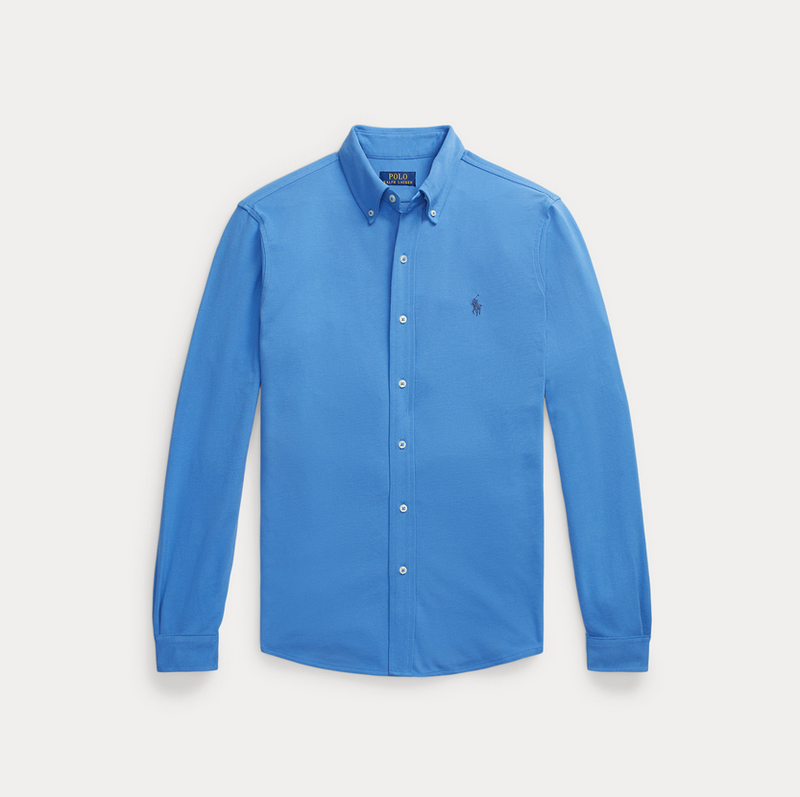 Skjorte - Featherweight Mesh Shirt New England Blue