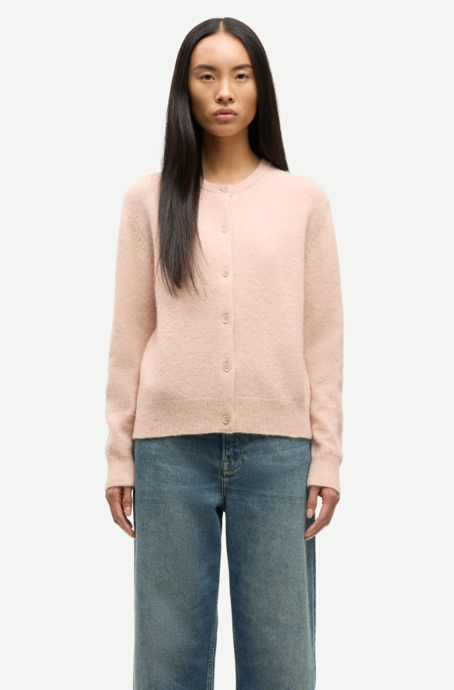 Cardigan - Nor Short Cardigan Cameo Rose