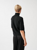 Genser - Short Sleeve Polo Top Black