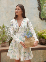 Kjole - Ellie Mini Dress Forest Floral