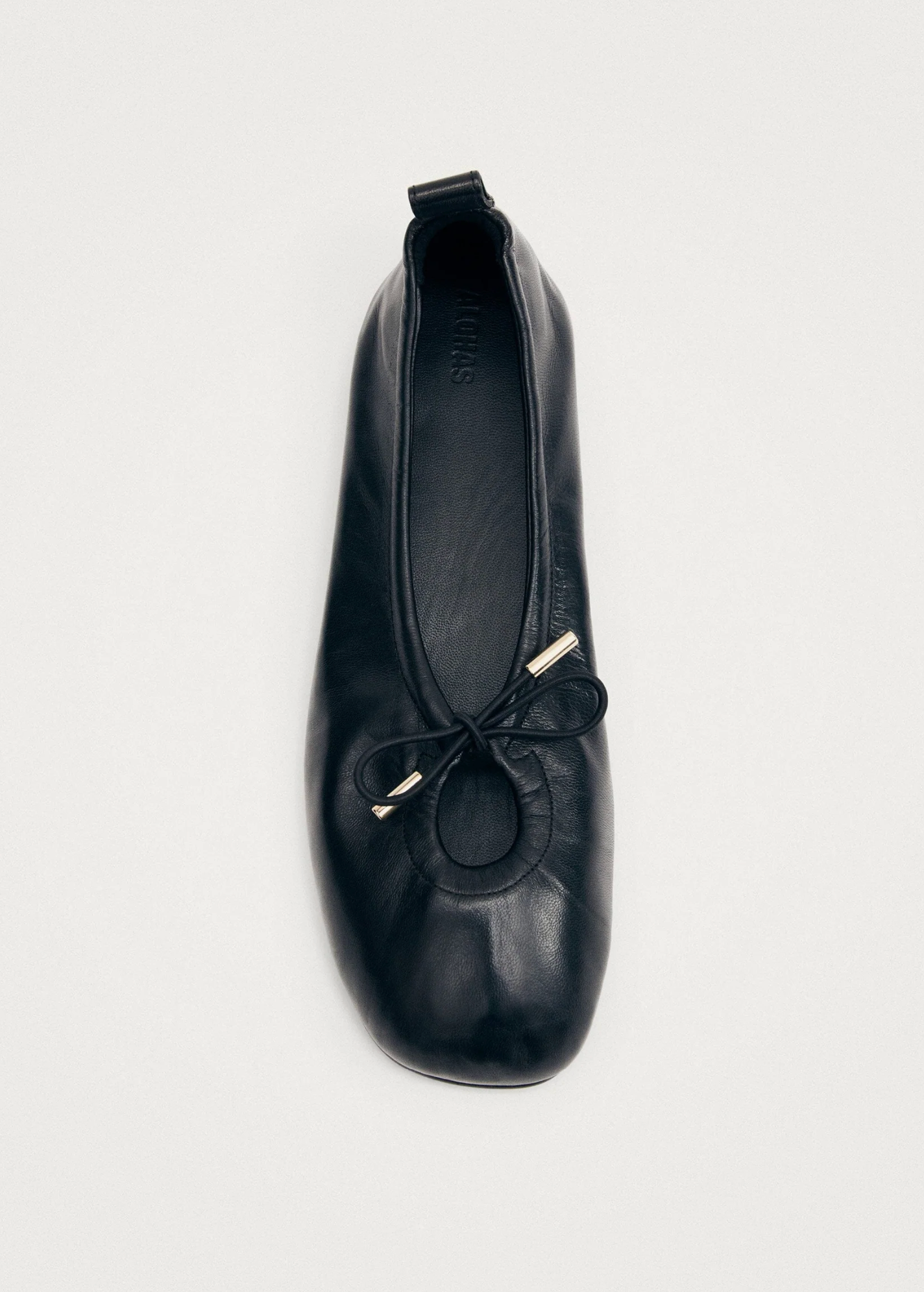 Ballerinasko - Rosalind Black Leather Ballet Flats