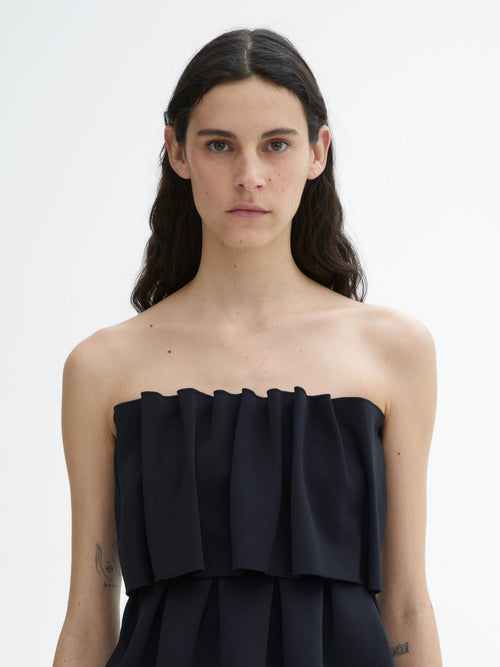 Topp - Sculpted Tube Top Black