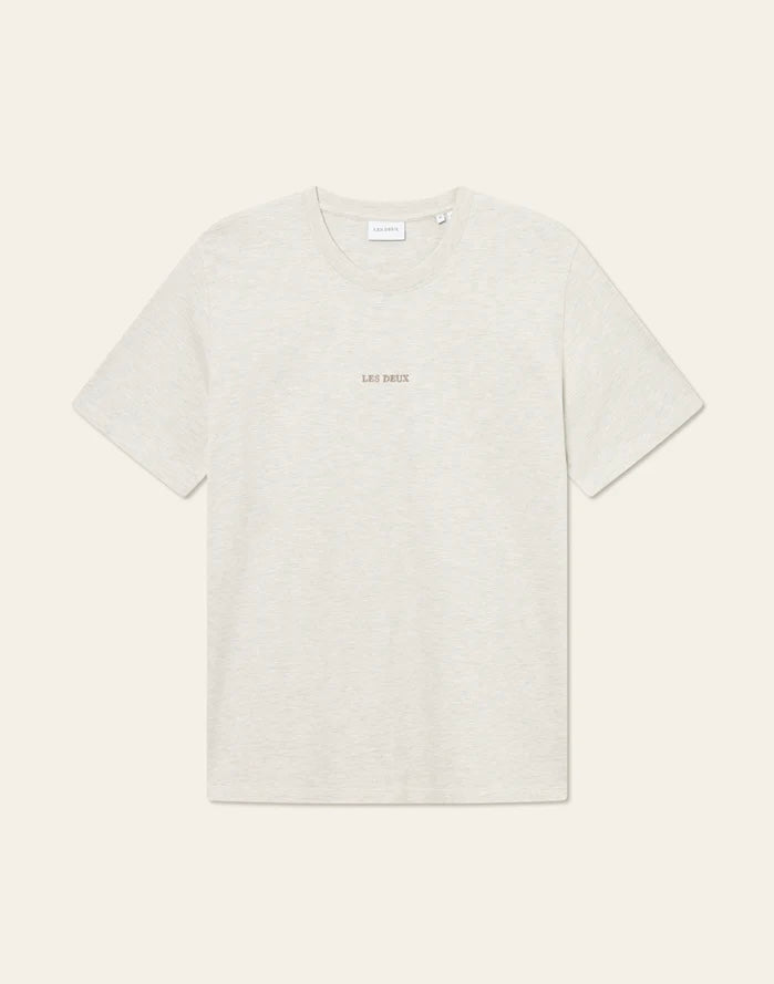 T skjorte - Dexter T Shirt Ivory Melange