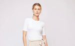 T skjorte - Sina Rib Tee White